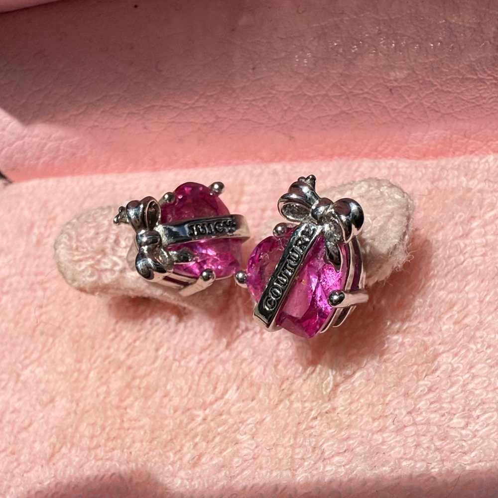 Juicy Couture Fuchsia Gem Earrings